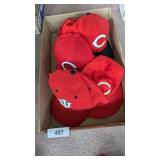 Cincinnati Reds & IU Caps