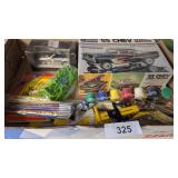NIB 55 Chevy Plastic Model Car Kit + Mercedes,