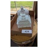 (2) Crystal Lidded Candy Dishes