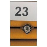 Sapphire Colored Ring - marked 10K