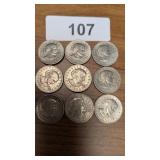 (9) Susan B Anthony Dollars