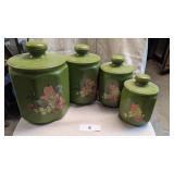 MCM Kromex Aluminum & Plastic Canister Set