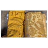 Gold Colored Christmas Table Cloth, +