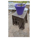 Fiberglass Table Used As Plant Stand +
