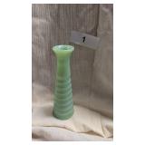 Jadeite Green Bud Vase - 6"T