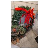 (2) Large Christmas Wreaths