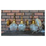 (3) Wall Sconce Style Electric Light Fixtures