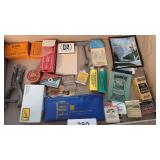 Vintage Advertising Pieces & Office Supplies
