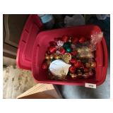 Christmas Tree Ornaments w/ (2) Totes + Lids