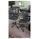 (2) Rolling Adjustable Office Chairs