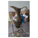 Brass Pitcher + Other Small Decorative Piece