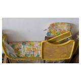 Vintage Playpen & High Chair + Some Baby Bottles