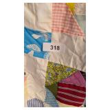 Scrappy Patchwork Quilt Top