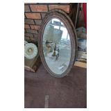 (2) Oval Mirrors w/ Ornate Frames