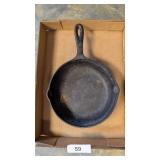 8" Cast Iron Skillet - Unmarked