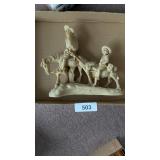 Horse & Donkey Figurine