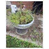 (2) Extra Large Plastic Flower Pots
