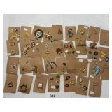 Asst lapel pins & other