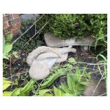 Concrete Angel w/ Bench