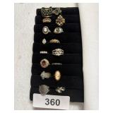 (16) Costume Rings