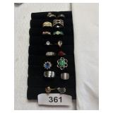(16) Costume Rings
