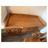 Oak Finish Cedar Chest -**