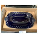 Longaberger Navy Blue Server