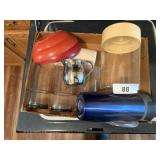 Pyrex Canister, Stainless Steel Creamer, & More