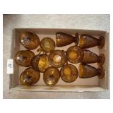 Vintage Topaz Cups, Sherbets, Glasses