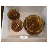Vintage Topaz Plates & Bowls -**