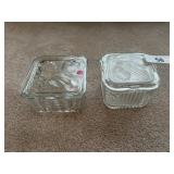 (2) Refrigerator Dishes w/ Lids