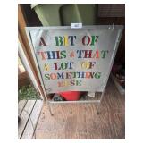 Metal Framed Yard Sign