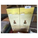 (2) Frog King Candle Holders