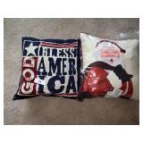 (2) Holiday Decorator Pillows