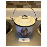 Small Enamelware Outhouse Decor
