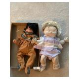 Porcelain Doll + Stuffed Baby Doll (needs