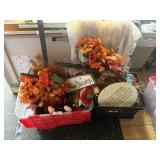 Fall Decor + tote & crate