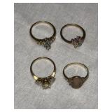 (4) Ladies Rings (See Note)