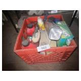 Milk Crate w/ Heater & Other