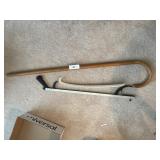 Grabber, Shoehorn, & Wood Cane