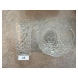 Crystal Vase & Bowl