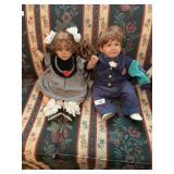 Porcelain Dolls / Boy & Girl Set