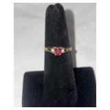Ladies ring marked 14kp