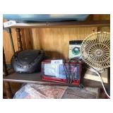 1980s Personal TV, CD Player, Fans