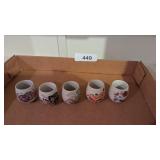 (5) Asian Style Sake Cups