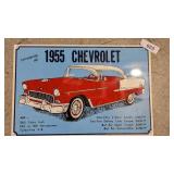 Reproduction 1955 Chevy Metal Sign
