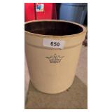 Crown Three Gallon Stoneware Jar -**