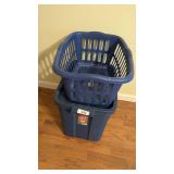 Storage Tote w/ Lid + Laundry Basket