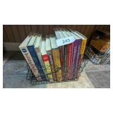 Wire Basket w/ Cookbooks