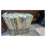 Wire Basket w/ Cooking Magazines